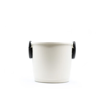 Contenedor para polvo color crema